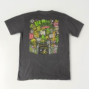 Killer Acid T Shirt Mens Large Gray Dangers of Marijuana Graphic Stoner Tee Weed